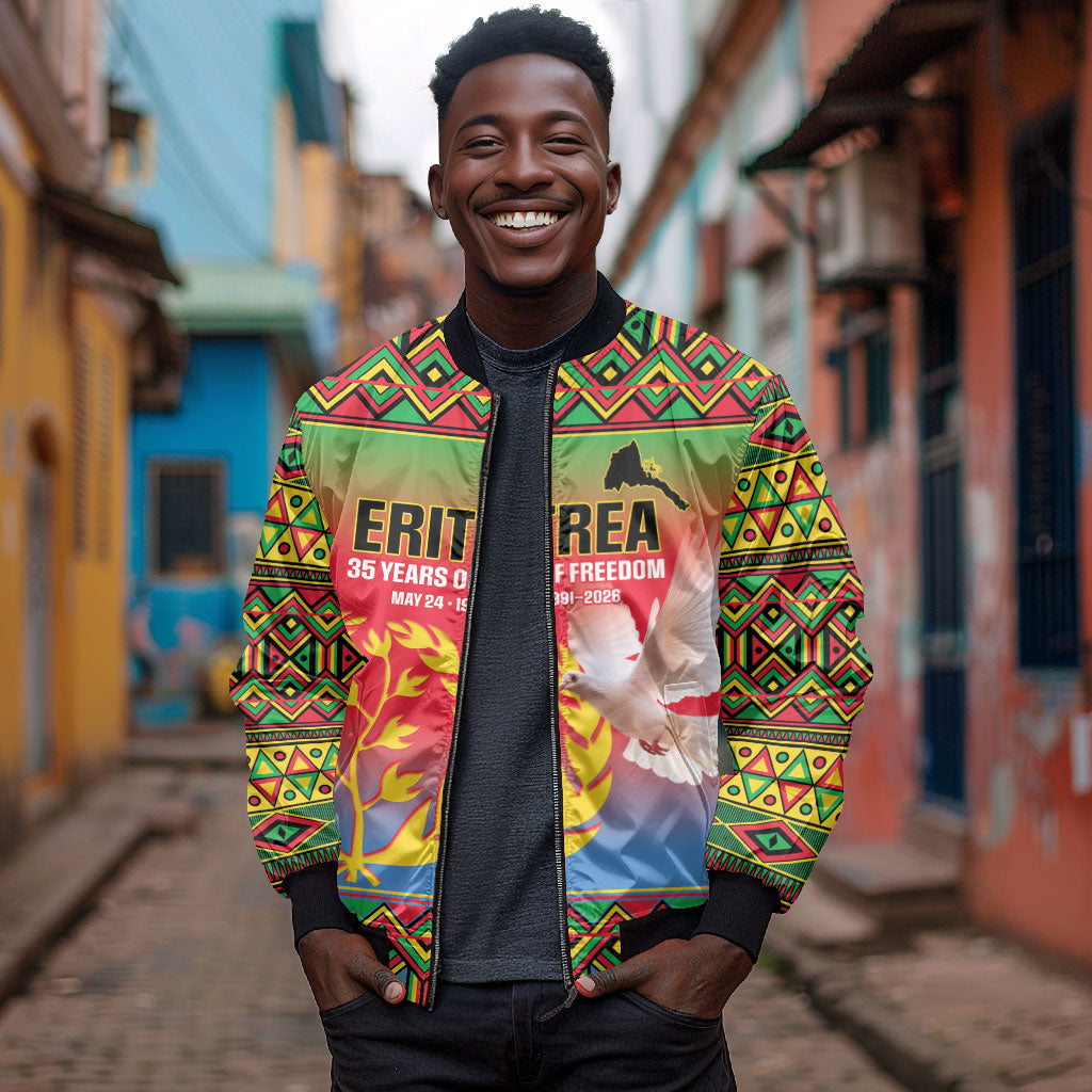 Eritrea 35 Years Of Independence Bomber Jacket 1991-2026 Freedom Legacy Pride