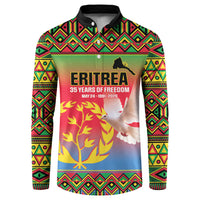 Eritrea 35 Years Of Independence Button Sweatshirt 1991-2026 Freedom Legacy Pride