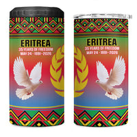 Eritrea 35 Years Of Independence 4 in 1 Can Cooler Tumbler 1991-2026 Freedom Legacy Pride