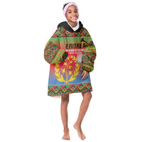 Eritrea 35 Years Of Independence Kid Wearable Blanket Hoodie 1991-2026 Freedom Legacy Pride