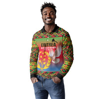 Eritrea 35 Years Of Independence Long Sleeve Polo Shirt 1991-2026 Freedom Legacy Pride