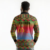 Eritrea 35 Years Of Independence Long Sleeve Polo Shirt 1991-2026 Freedom Legacy Pride