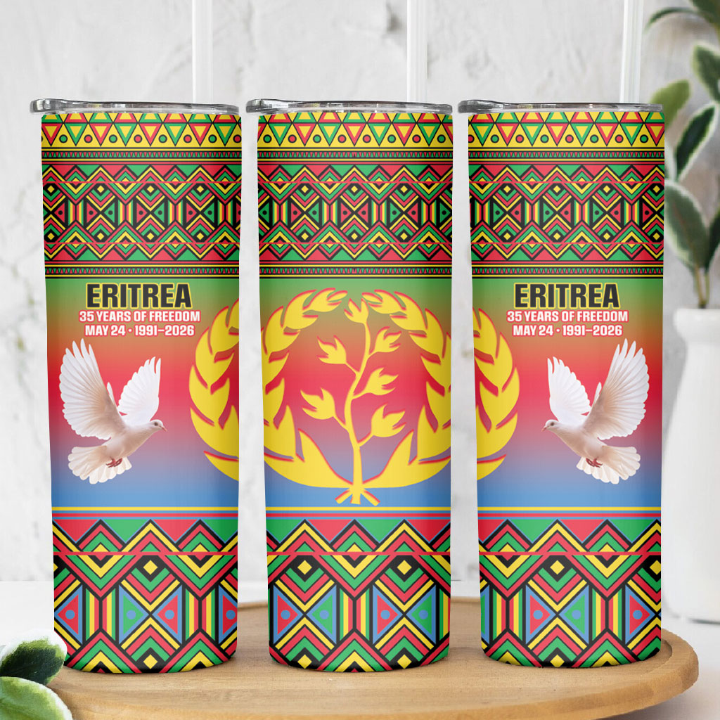Eritrea 35 Years Of Independence Skinny Tumbler 1991-2026 Freedom Legacy Pride