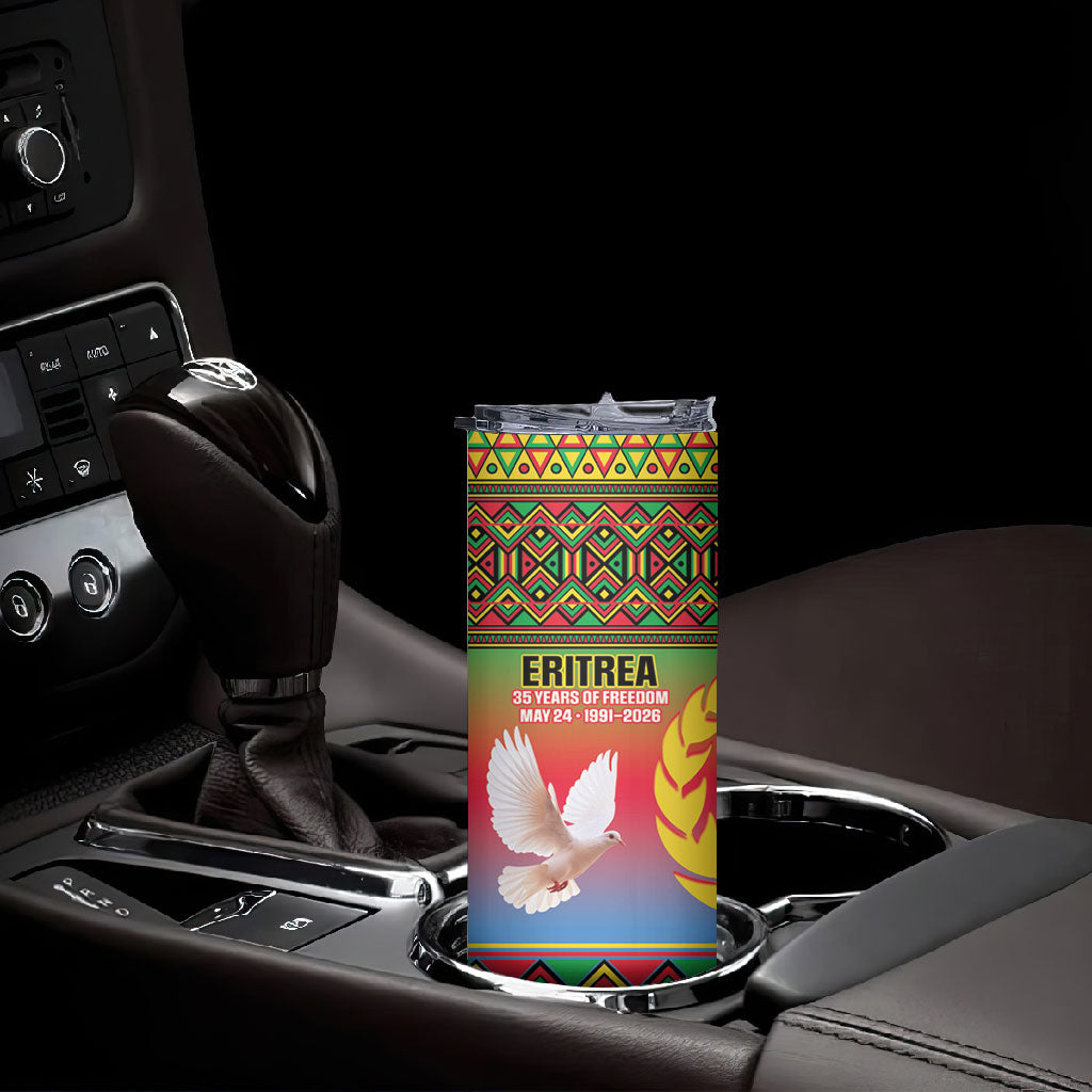 Eritrea 35 Years Of Independence Skinny Tumbler 1991-2026 Freedom Legacy Pride