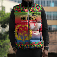 Eritrea 35 Years Of Independence Sleeveless Puffer Jacket 1991-2026 Freedom Legacy Pride
