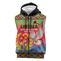 Eritrea 35 Years Of Independence Sleeveless Zip Hoodie 1991-2026 Freedom Legacy Pride