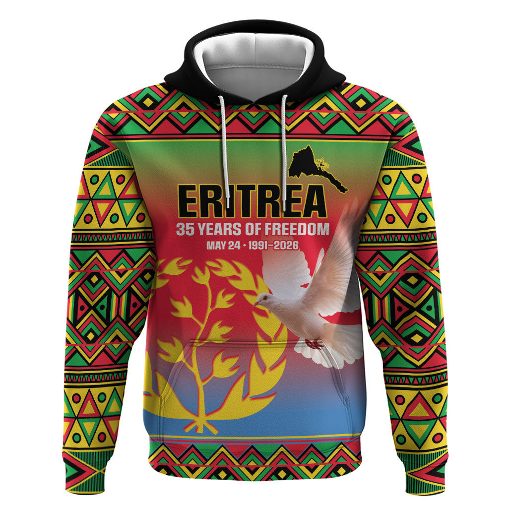 Eritrea 35 Years Of Independence Zip Hoodie 1991-2026 Freedom Legacy Pride