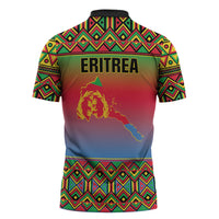 Eritrea 35 Years Of Independence Zipper Polo Shirt 1991-2026 Freedom Legacy Pride