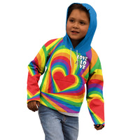 Pride LGBT Love is Love Kid Hoodie Rainbow Vibe - Wonder Print Shop