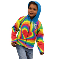 Pride LGBT Love is Love Kid Hoodie Rainbow Vibe - Wonder Print Shop