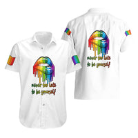 Pride Month To Be Yourself Hawaiian Shirt White Vibe - Wonder Print Shop