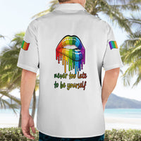 Pride Month To Be Yourself Hawaiian Shirt White Vibe - Wonder Print Shop