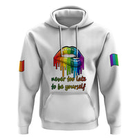 Pride Month To Be Yourself Hoodie White Vibe - Wonder Print Shop