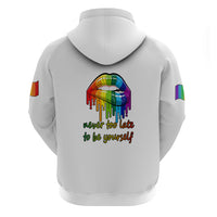 Pride Month To Be Yourself Hoodie White Vibe - Wonder Print Shop