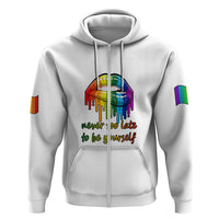 Pride Month To Be Yourself Hoodie White Vibe - Wonder Print Shop