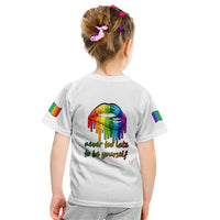 Pride Month To Be Yourself Kid T Shirt White Vibe - Wonder Print Shop