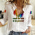 Pride Month To Be Yourself Women Casual Shirt White Vibe - Wonder Print Shop