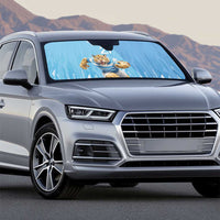 Argentina Rugby Custom Auto Sun Shade Glory Be To Pumas - Wonder Print Shop