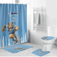 Argentina Rugby Custom Bathroom Set Glory Be To Pumas - Wonder Print Shop