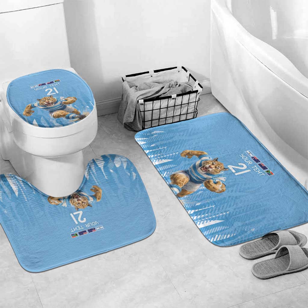 Argentina Rugby Custom Bathroom Set Glory Be To Pumas - Wonder Print Shop