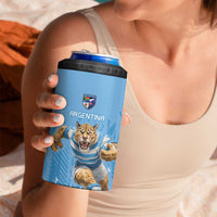 Argentina Rugby Custom 4 in 1 Can Cooler Tumbler Glory Be To Pumas - Wonder Print Shop