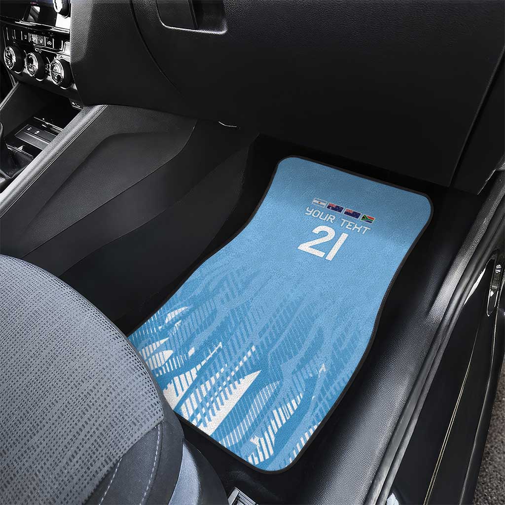 Argentina Rugby Custom Car Mats Glory Be To Pumas - Wonder Print Shop