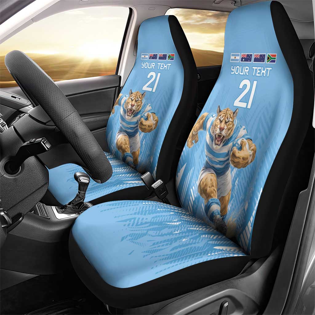 Argentina Rugby Custom Car Seat Cover Glory Be To Pumas - Wonder Print Shop