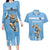 Argentina Rugby Custom Couples Matching Long Sleeve Bodycon Dress and Hawaiian Shirt Glory Be To Pumas - Wonder Print Shop