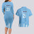 Argentina Rugby Custom Couples Matching Long Sleeve Bodycon Dress and Hawaiian Shirt Glory Be To Pumas - Wonder Print Shop