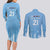Argentina Rugby Custom Couples Matching Long Sleeve Bodycon Dress and Long Sleeve Button Shirt Glory Be To Pumas - Wonder Print Shop