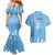 Argentina Rugby Custom Couples Matching Mermaid Dress and Hawaiian Shirt Glory Be To Pumas - Wonder Print Shop
