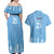 Argentina Rugby Custom Couples Matching Off Shoulder Maxi Dress and Hawaiian Shirt Glory Be To Pumas - Wonder Print Shop