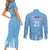 Argentina Rugby Custom Couples Matching Short Sleeve Bodycon Dress and Long Sleeve Button Shirt Glory Be To Pumas - Wonder Print Shop