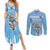 Argentina Rugby Custom Couples Matching Summer Maxi Dress and Long Sleeve Button Shirt Glory Be To Pumas - Wonder Print Shop