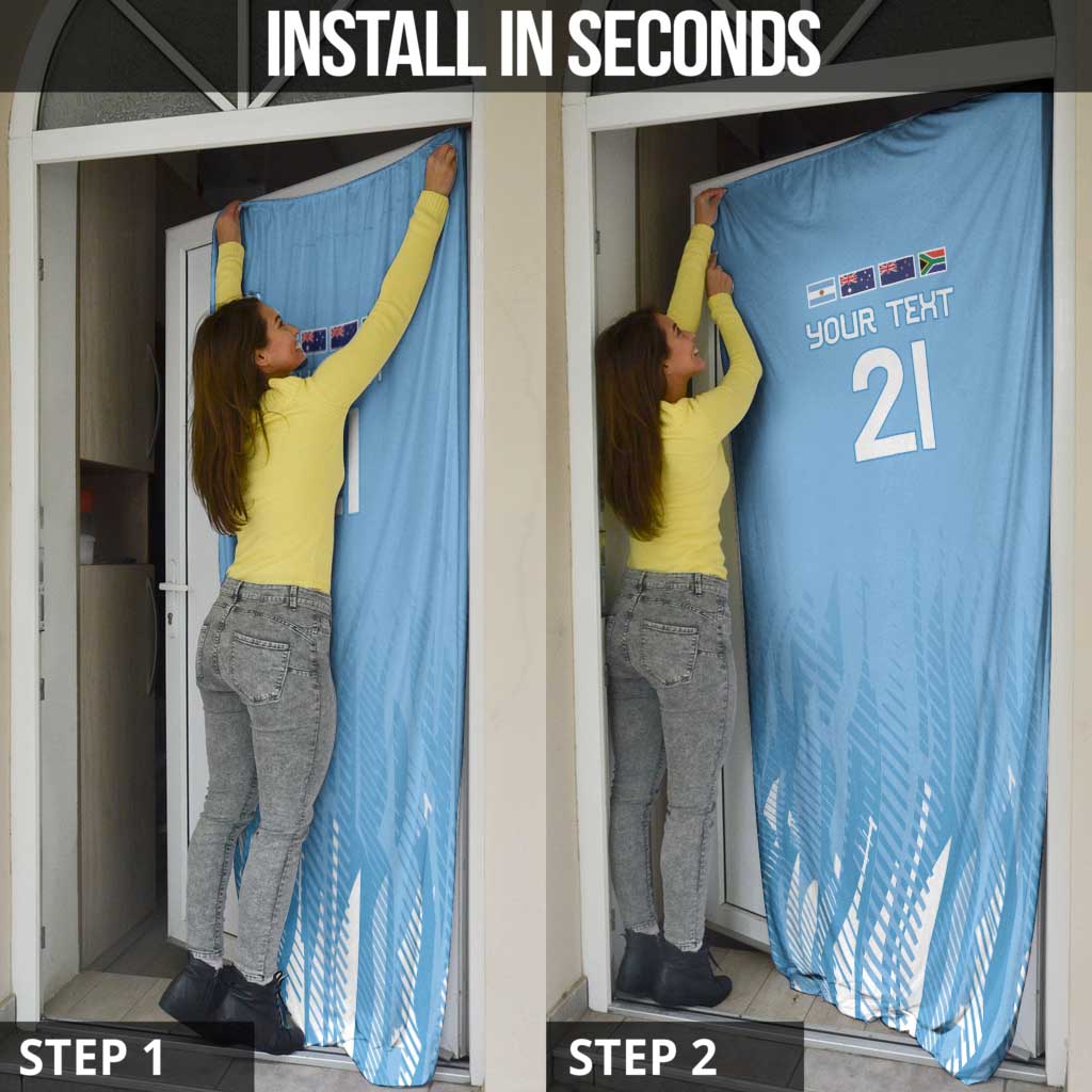 Argentina Rugby Custom Door Cover Glory Be To Pumas - Wonder Print Shop