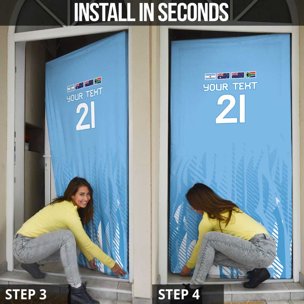 Argentina Rugby Custom Door Cover Glory Be To Pumas - Wonder Print Shop