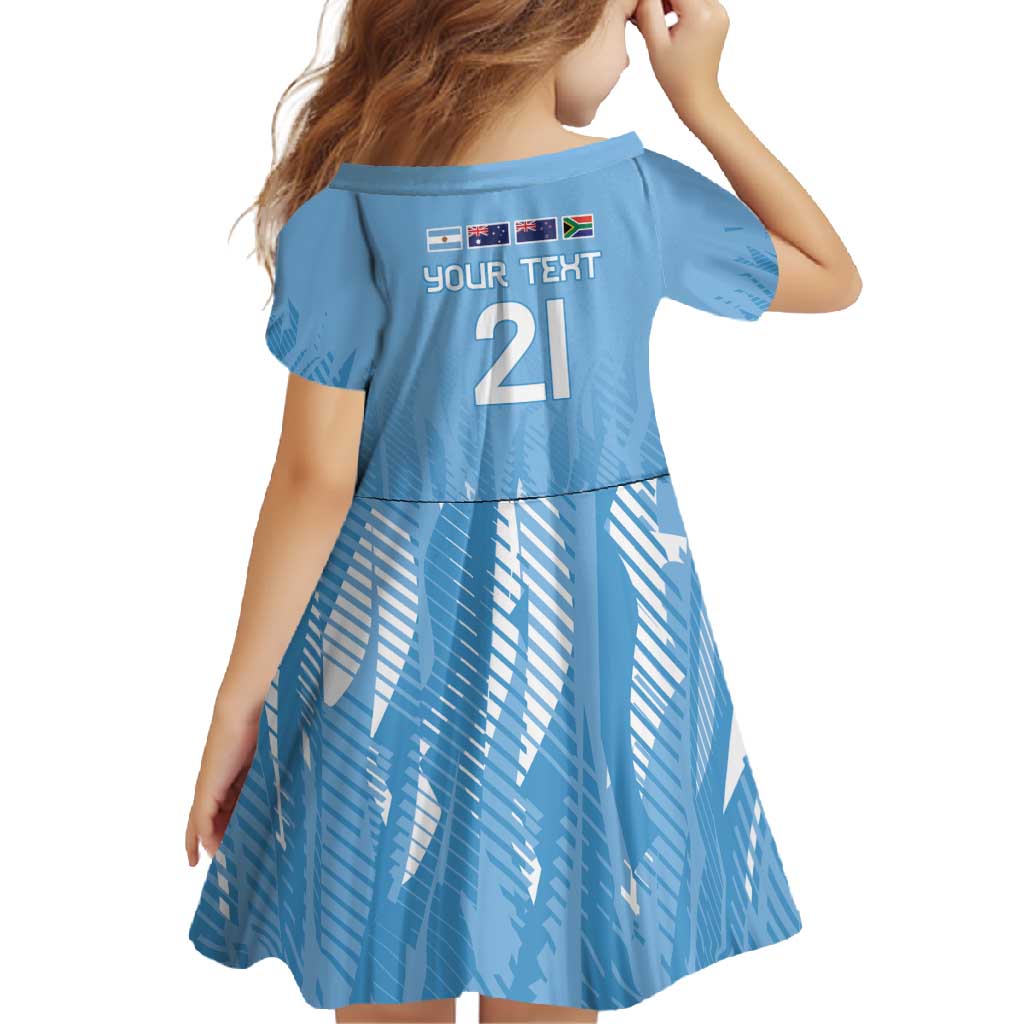 Argentina Rugby Custom Family Matching Long Sleeve Bodycon Dress and Hawaiian Shirt Glory Be To Pumas - Wonder Print Shop