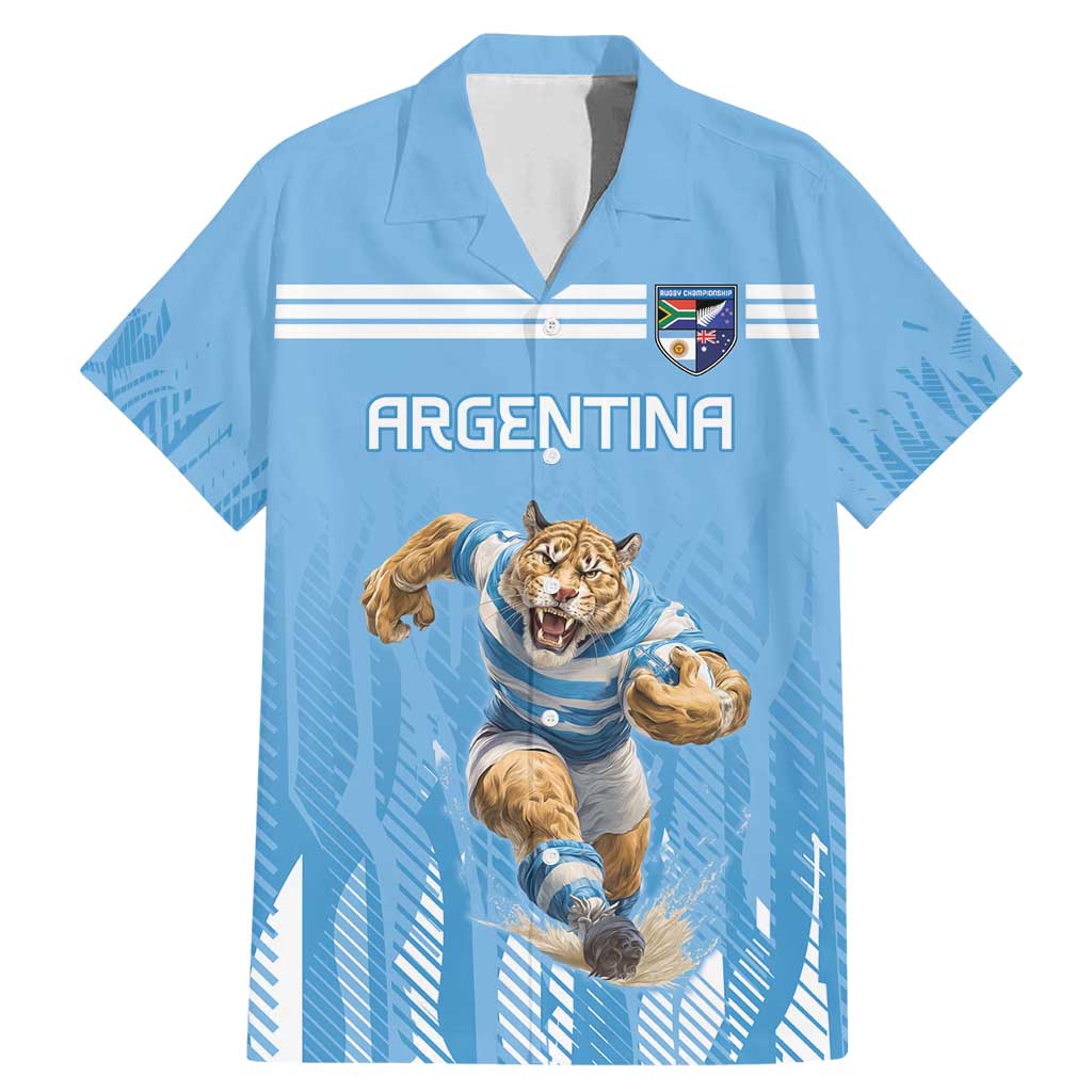 Argentina Rugby Custom Family Matching Mermaid Dress and Hawaiian Shirt Glory Be To Pumas - Wonder Print Shop