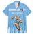 Argentina Rugby Custom Family Matching Mermaid Dress and Hawaiian Shirt Glory Be To Pumas - Wonder Print Shop