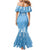 Argentina Rugby Custom Family Matching Mermaid Dress and Hawaiian Shirt Glory Be To Pumas - Wonder Print Shop