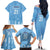 Argentina Rugby Custom Family Matching Off The Shoulder Long Sleeve Dress and Hawaiian Shirt Glory Be To Pumas - Wonder Print Shop