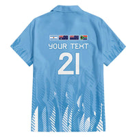 Argentina Rugby Custom Family Matching Off The Shoulder Long Sleeve Dress and Hawaiian Shirt Glory Be To Pumas - Wonder Print Shop