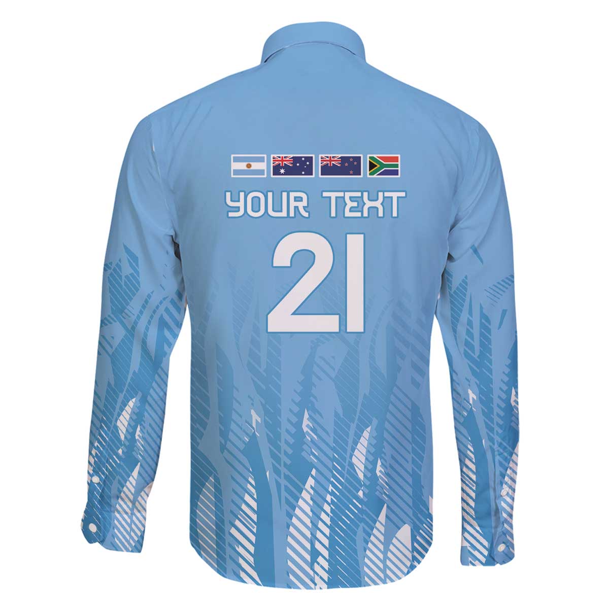 Argentina Rugby Custom Family Matching Off The Shoulder Long Sleeve Dress and Hawaiian Shirt Glory Be To Pumas - Wonder Print Shop