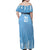 Argentina Rugby Custom Family Matching Off Shoulder Maxi Dress and Hawaiian Shirt Glory Be To Pumas - Wonder Print Shop