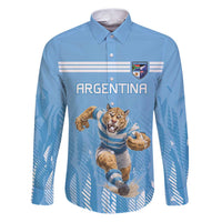 Argentina Rugby Custom Family Matching Puletasi and Hawaiian Shirt Glory Be To Pumas - Wonder Print Shop