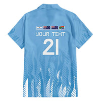 Argentina Rugby Custom Family Matching Short Sleeve Bodycon Dress and Hawaiian Shirt Glory Be To Pumas - Wonder Print Shop