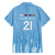 Argentina Rugby Custom Family Matching Short Sleeve Bodycon Dress and Hawaiian Shirt Glory Be To Pumas - Wonder Print Shop