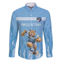 Argentina Rugby Custom Family Matching Short Sleeve Bodycon Dress and Hawaiian Shirt Glory Be To Pumas - Wonder Print Shop