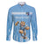 Argentina Rugby Custom Family Matching Short Sleeve Bodycon Dress and Hawaiian Shirt Glory Be To Pumas - Wonder Print Shop