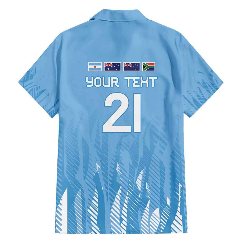 Argentina Rugby Custom Family Matching Tank Maxi Dress and Hawaiian Shirt Glory Be To Pumas - Wonder Print Shop